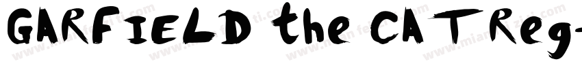 GARFIELD the CAT Reg字体转换